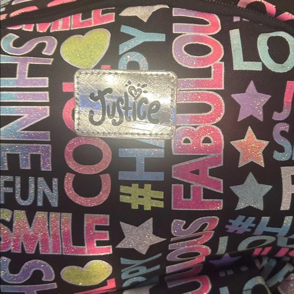 Justice Multicolor Graphic Backpack - Picture 2 of 5